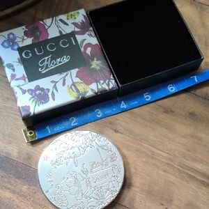 Gucci Flora Silver Floral Engraved Mirror